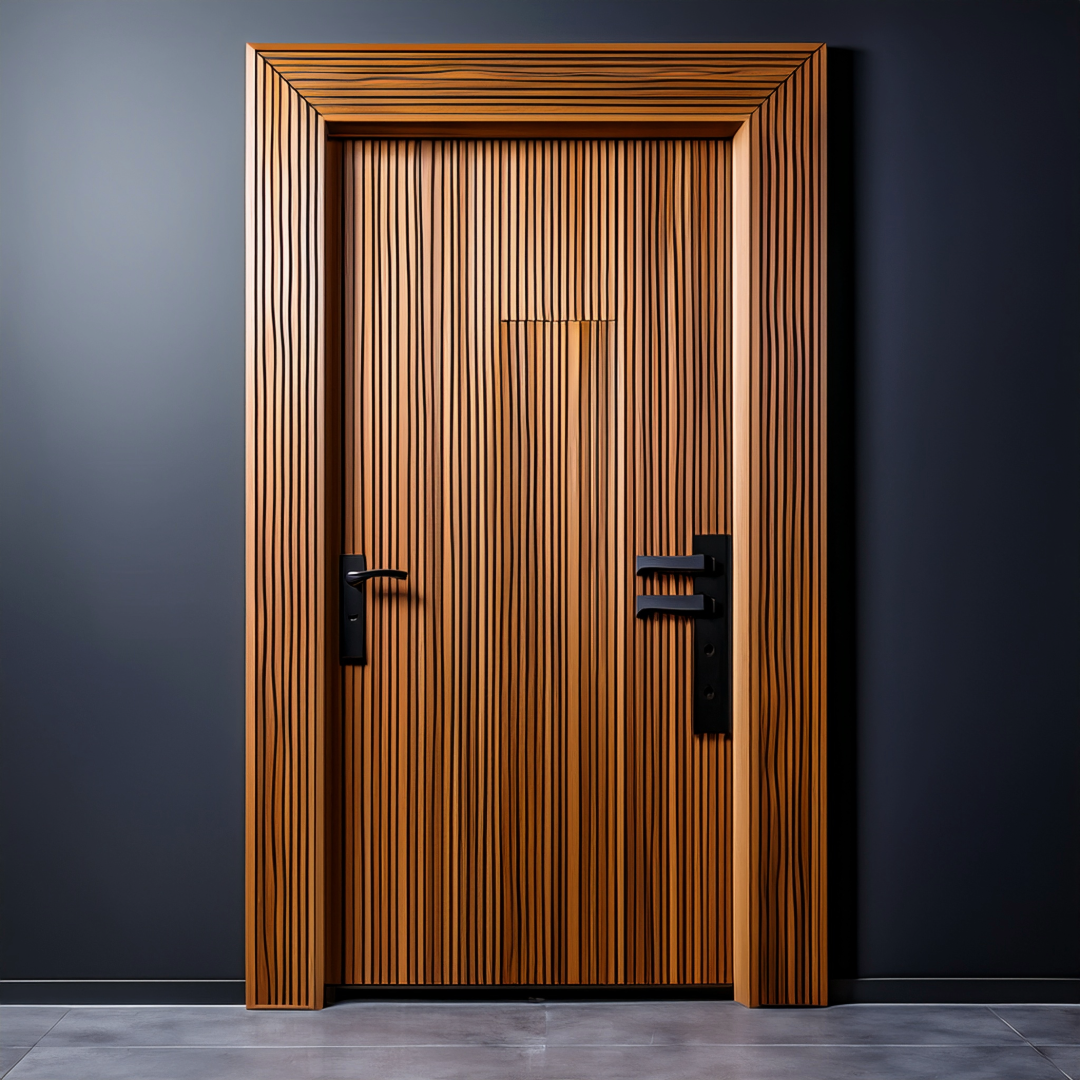Custom HEXcores Wood Panel Door